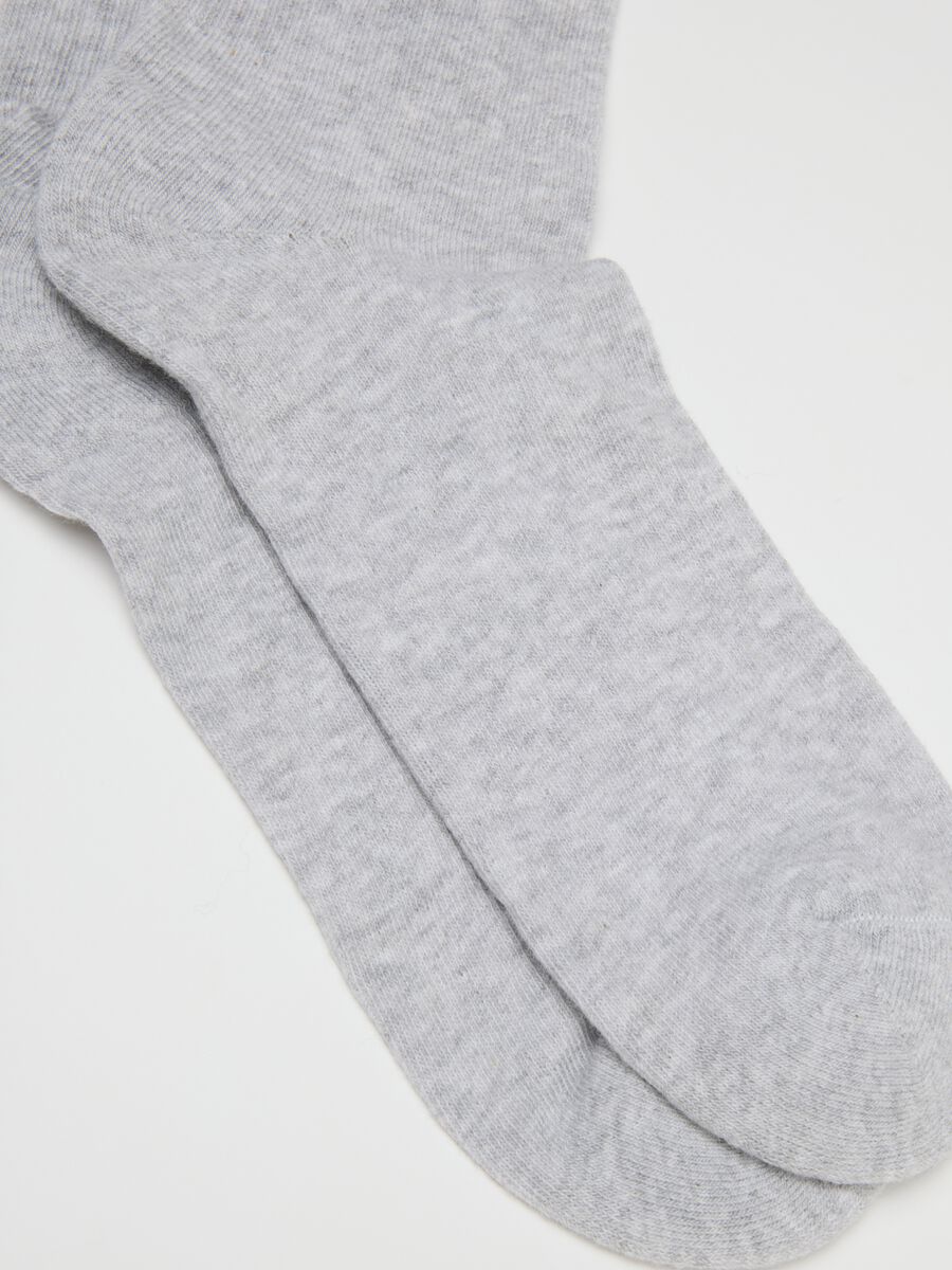 Three-pack of grey elasticated tennis socks_1