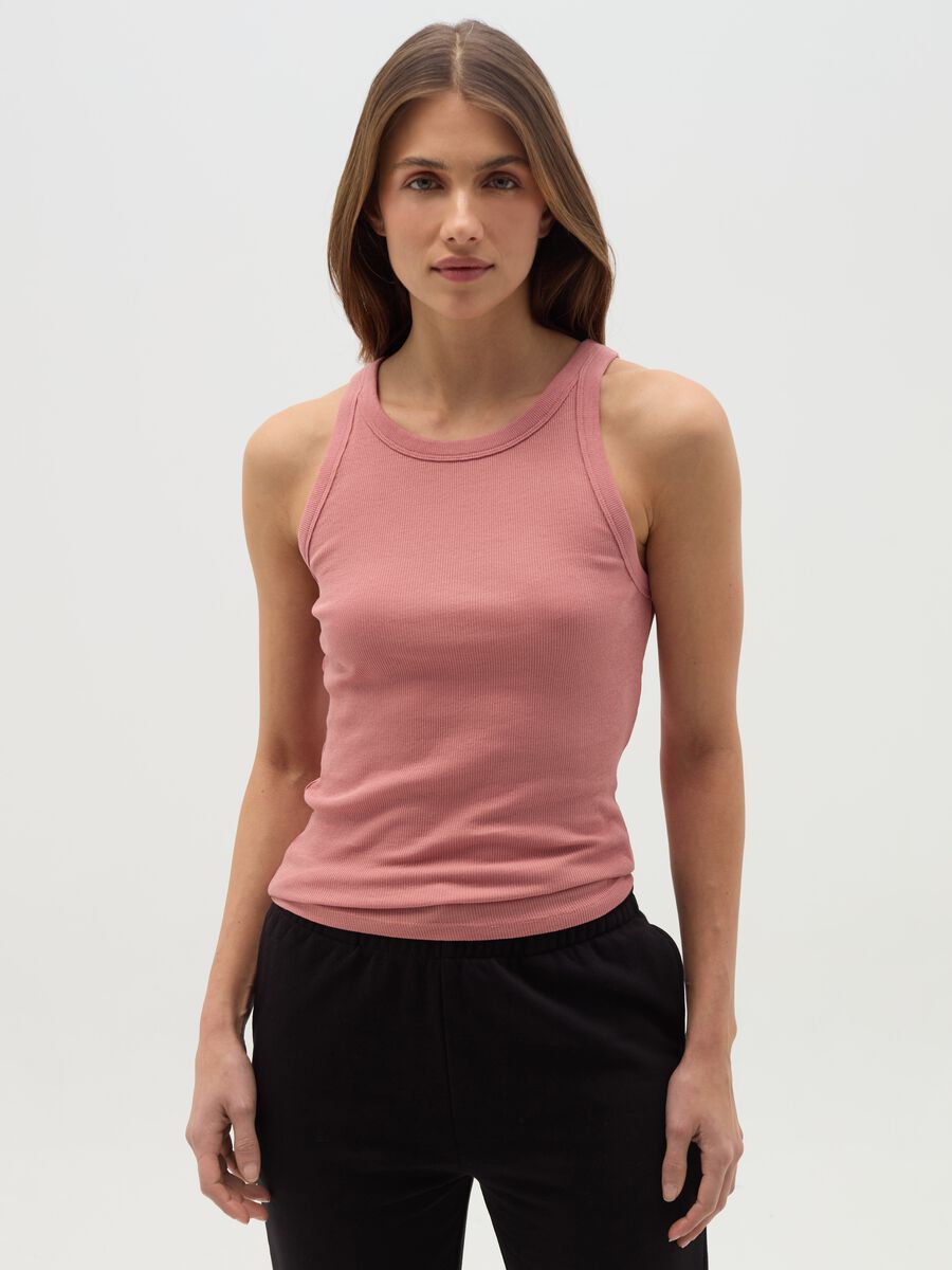 Ribbed tank top_0