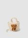 Beige teddy-effect bag with teddy bear applique_0