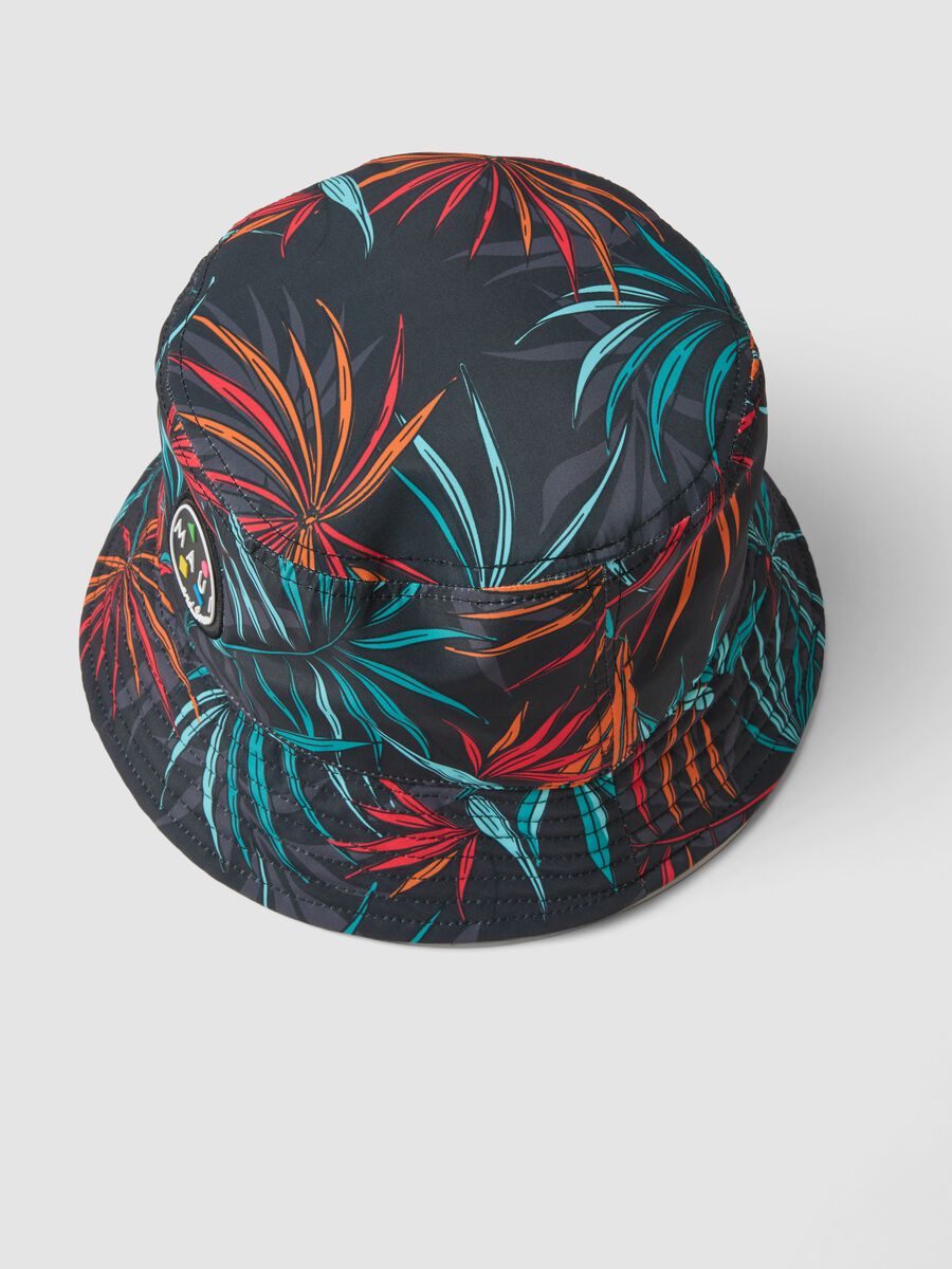 Multicolour exotic print bucket hat_2