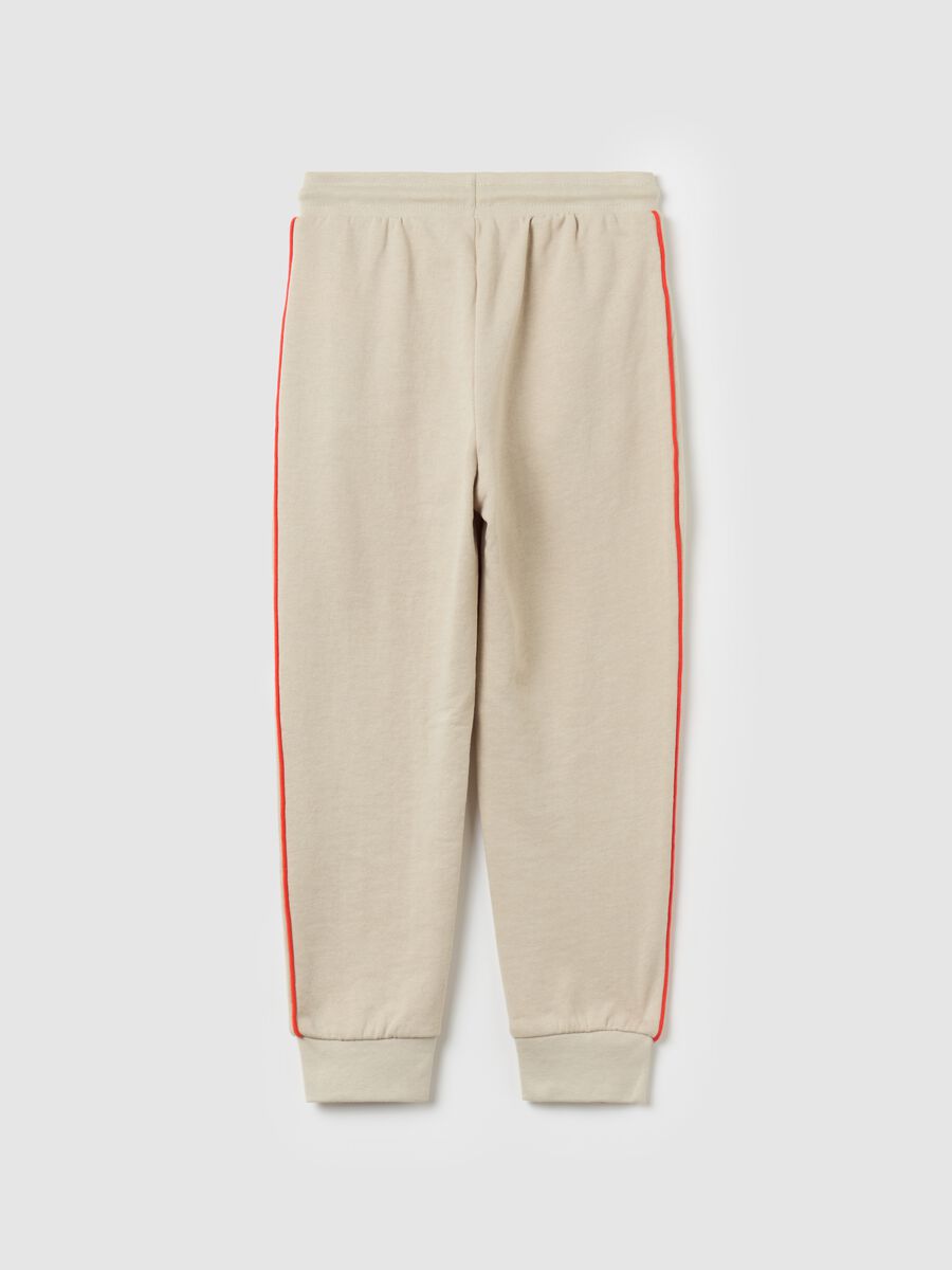 Joggers with drawstring and logo print_1