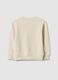 Beige Crew Neck Sweatshirt for Kids in Pure Cotton Regular Fit_1