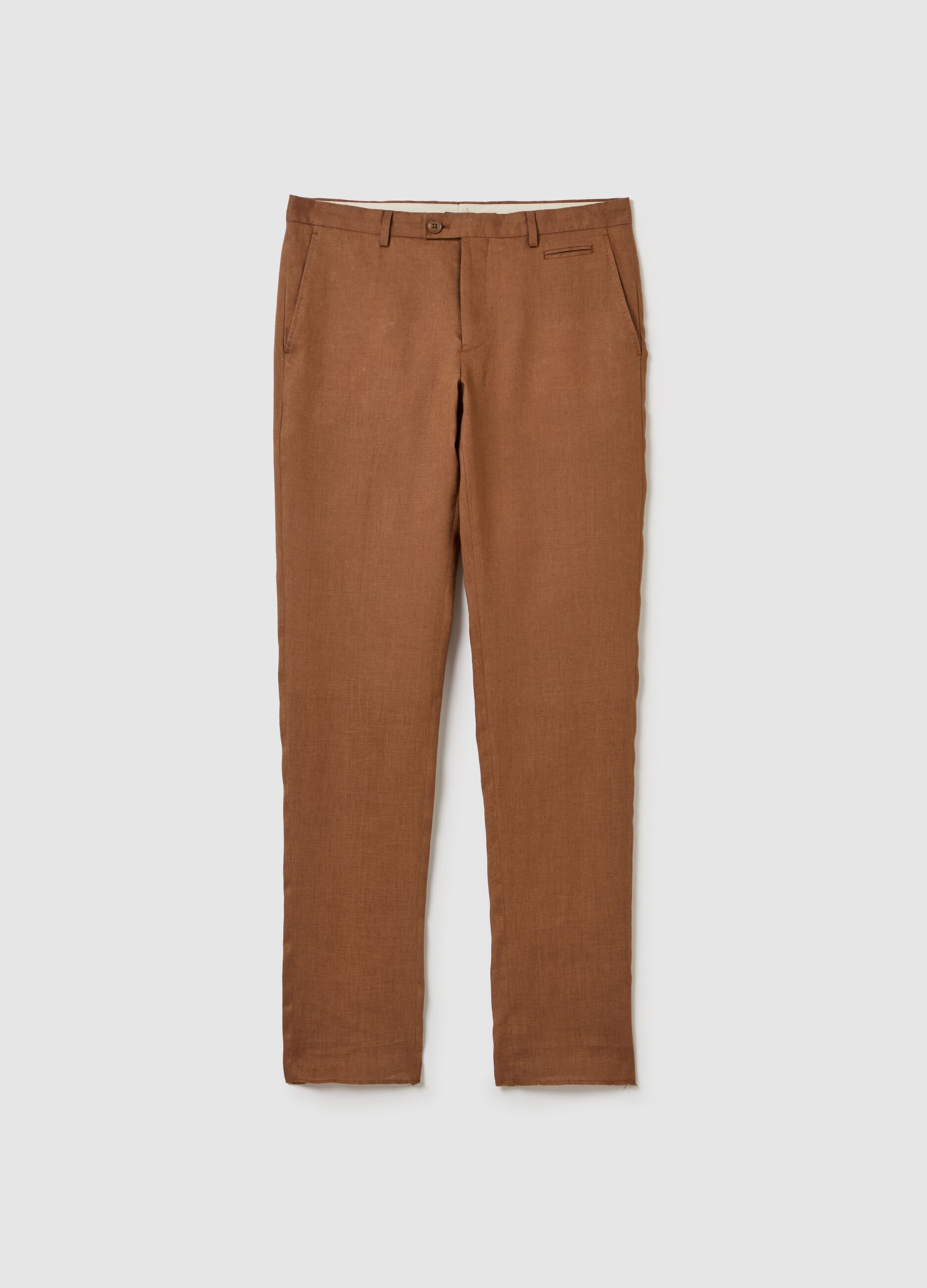 Pantaloni slim fit in lino Contemporary