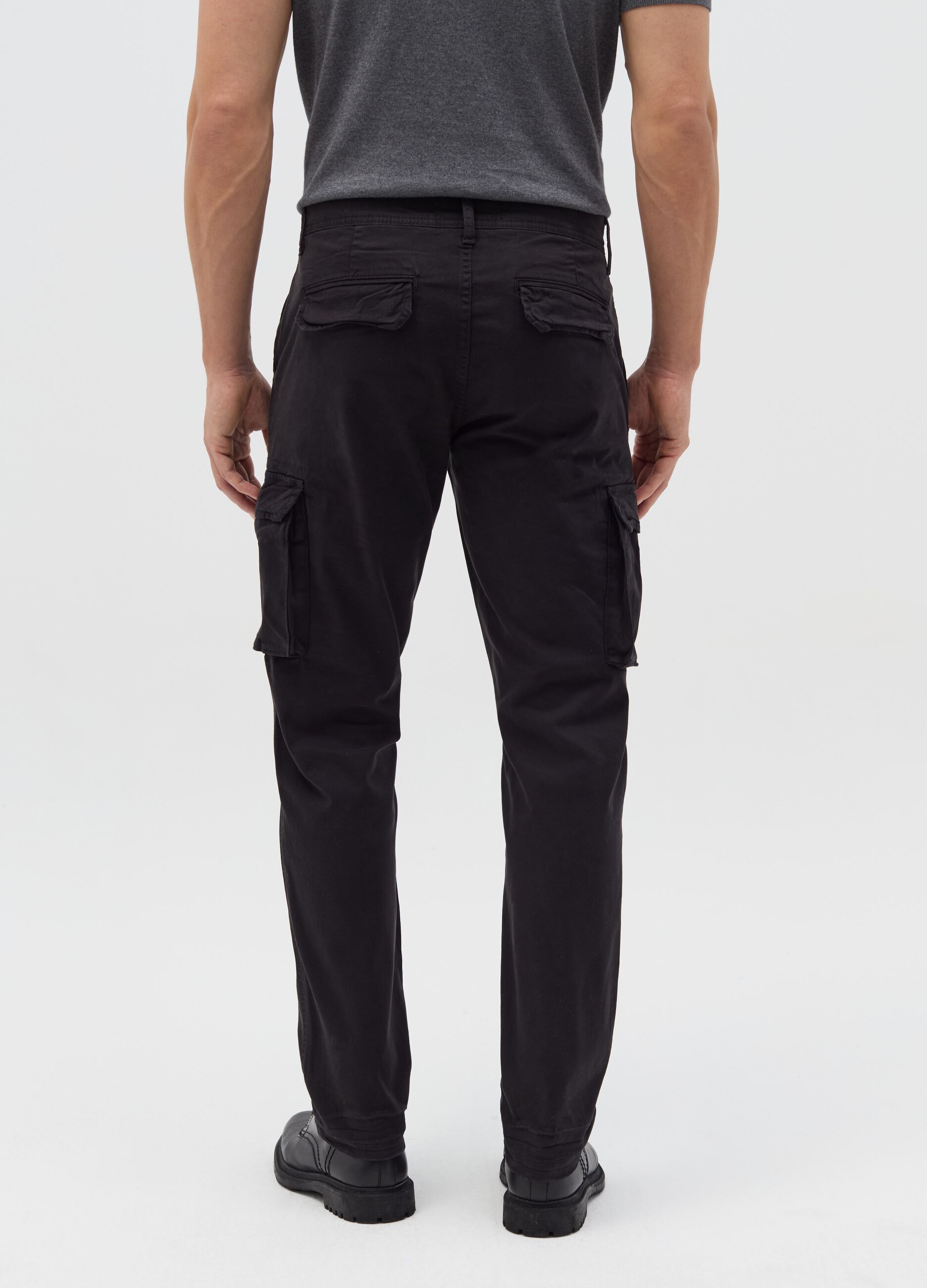 Cargo trousers in twill