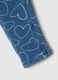 Denim slim fit girl's leggings with hearts_2