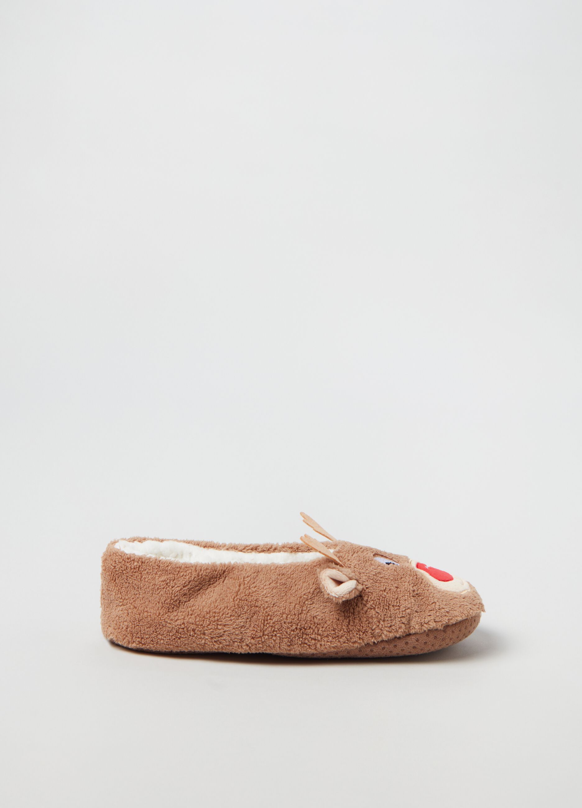 Pantofole ballerina con renna Rudolph
