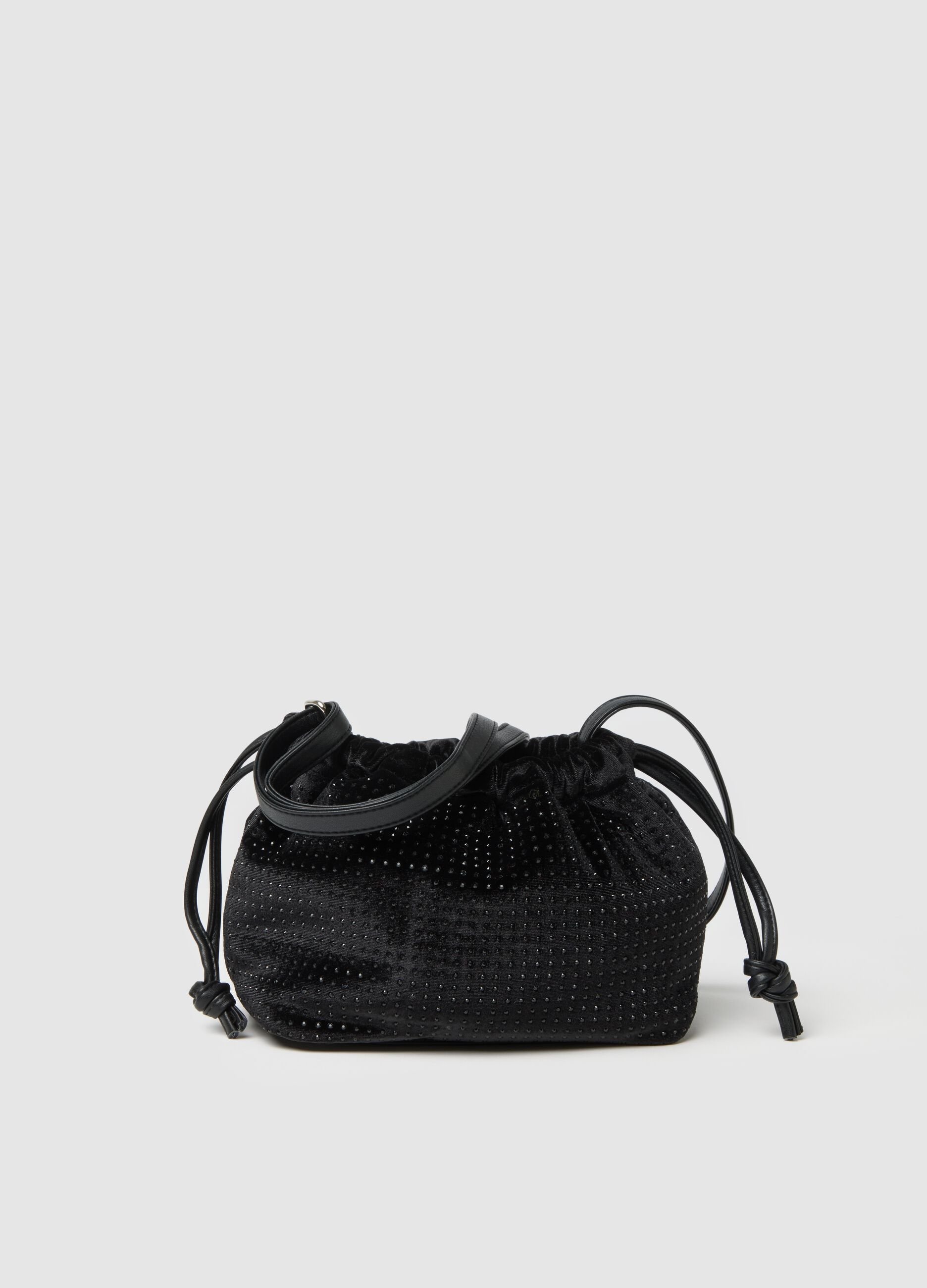 Black bag with shiny texture