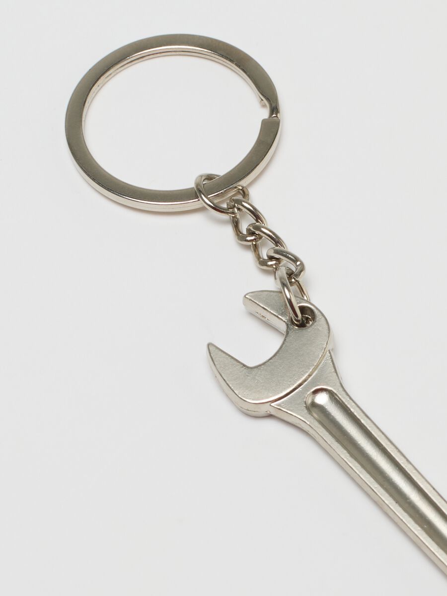 Wrench-shaped bottle opener keyring_2