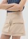 Minigonna beige cargo_1