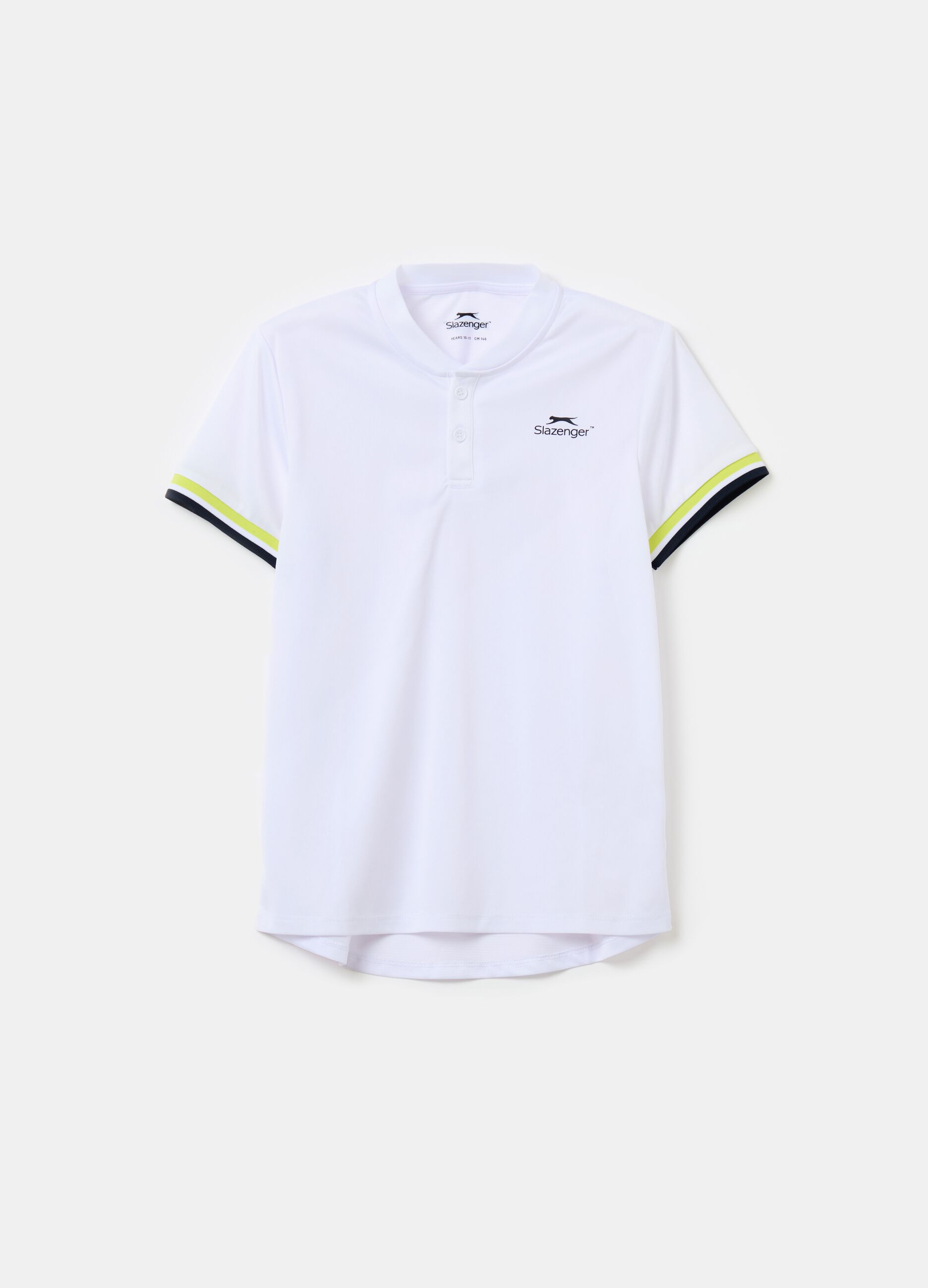 Slazenger tennis polo shirt with mandarin collar