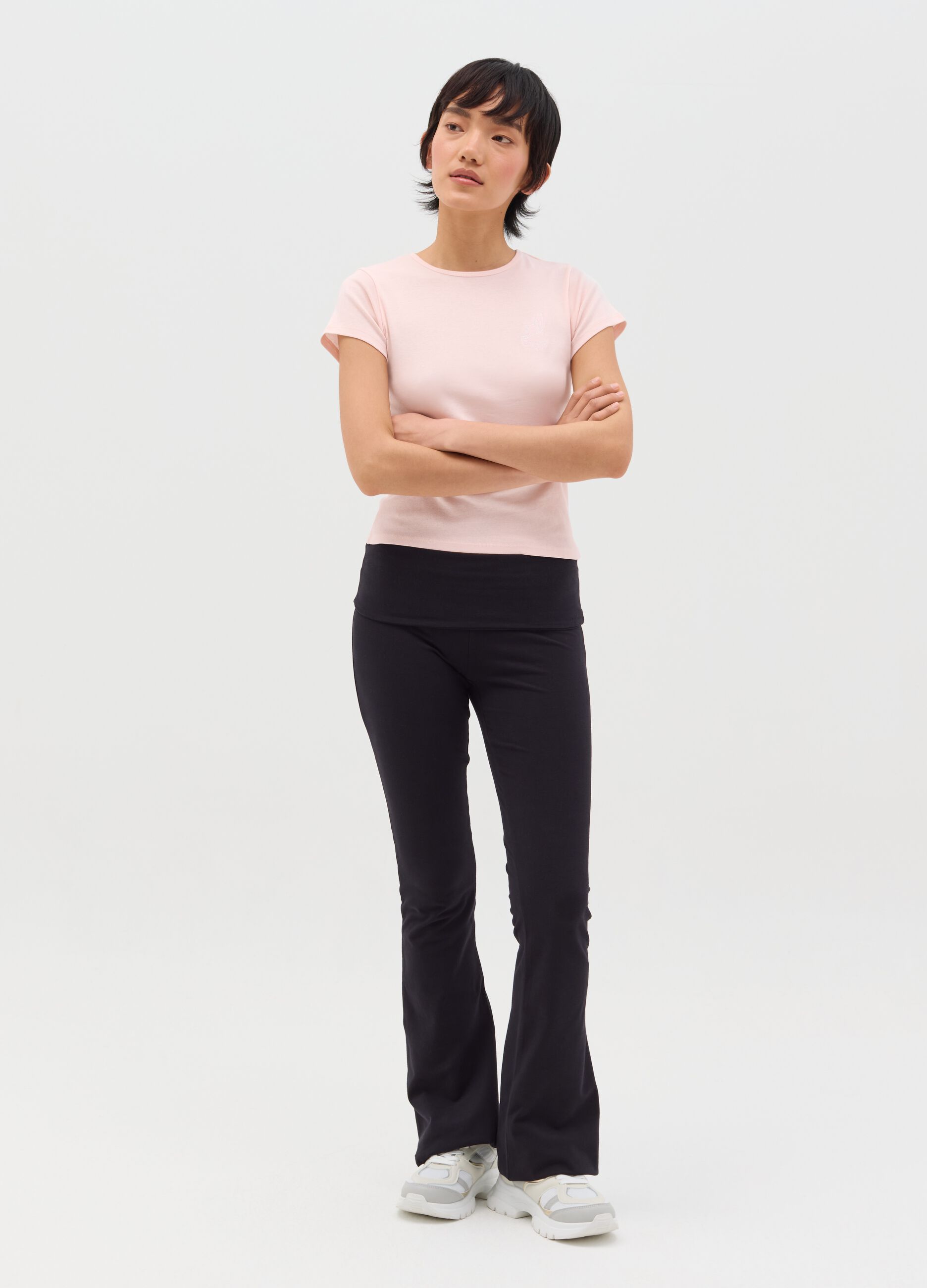 T-shirt slim fit in cotone