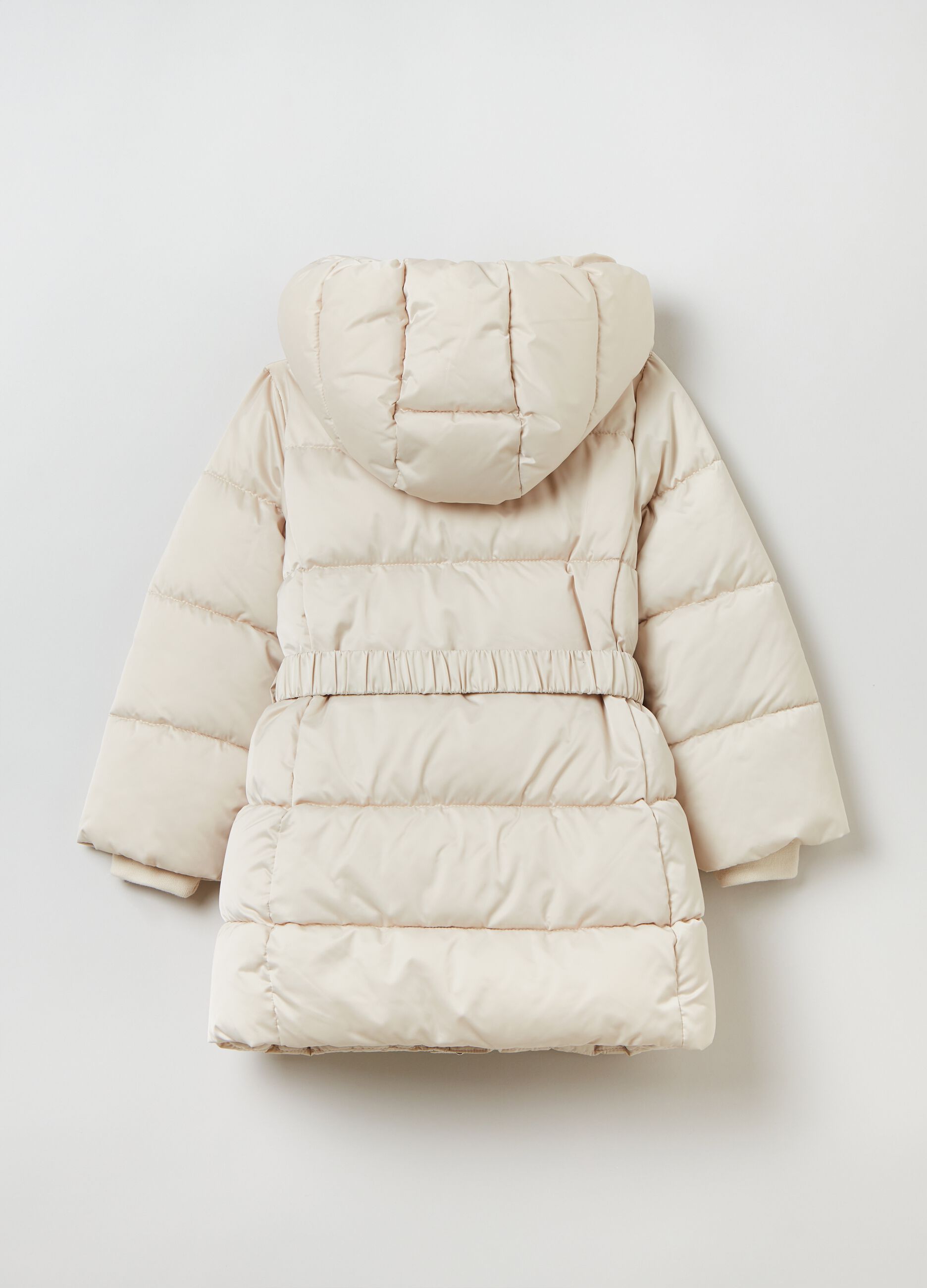 Piumino lungo con cappuccio Bianco panna OVS KIDS da Bambina OVS