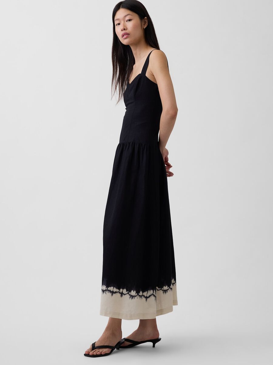 Linen-blend midi dress_2