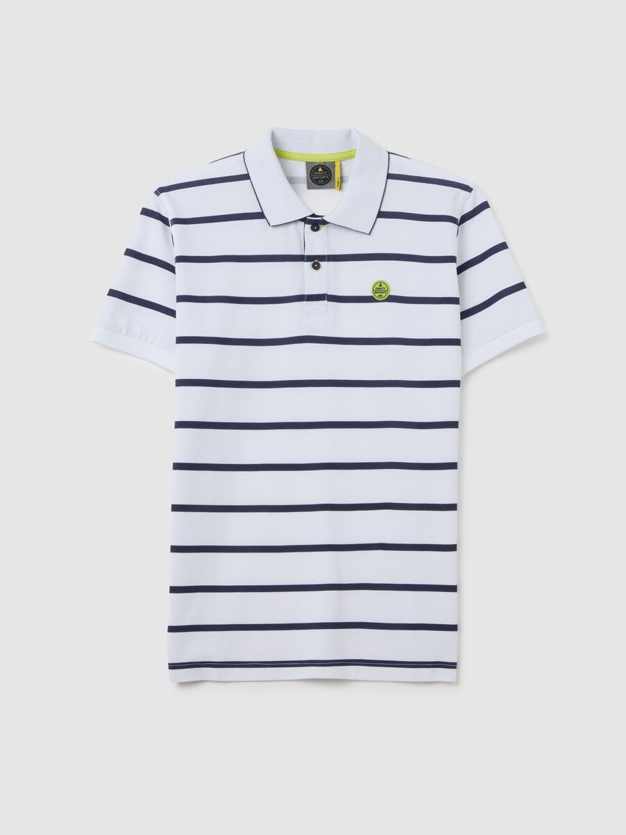 Men's Polo Shirt in Pure Multicolour Cotton_4