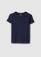Girls' blue cotton blend T-shirt regular fit_3