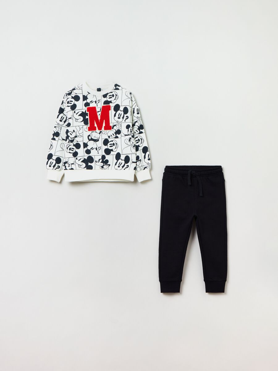 Jogging set in felpa con stampa Topolino_0