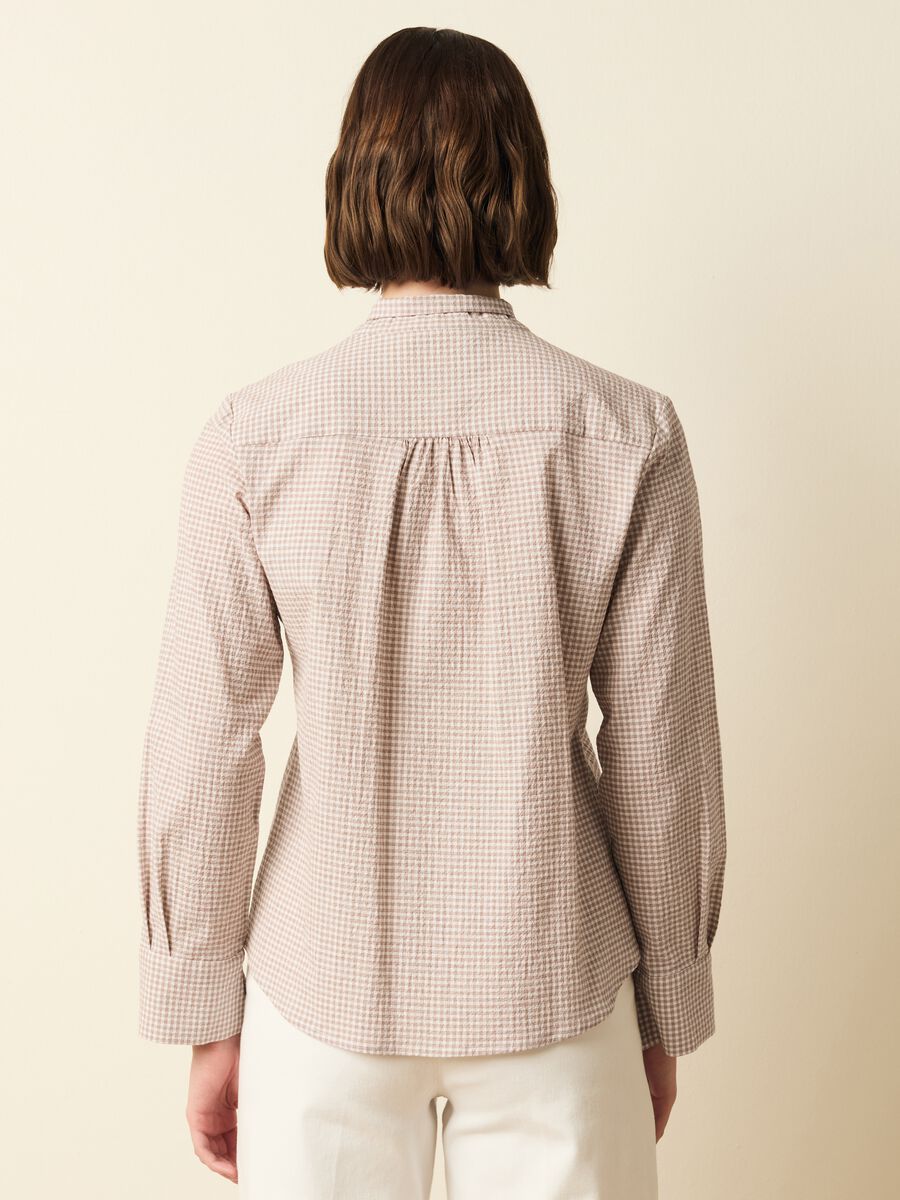 Check blouse with foulard_3