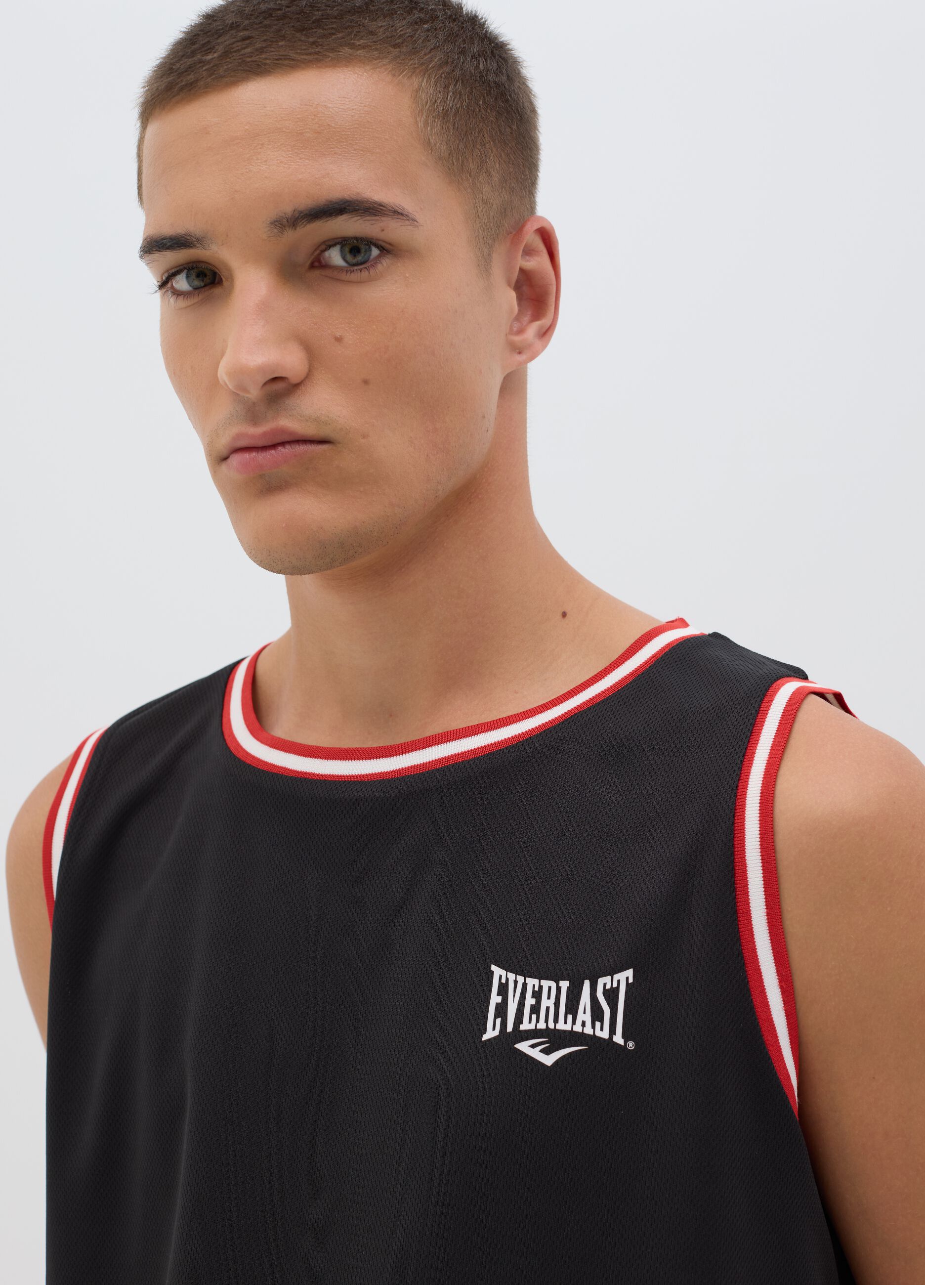 Black Polyester Everlast Tank Top