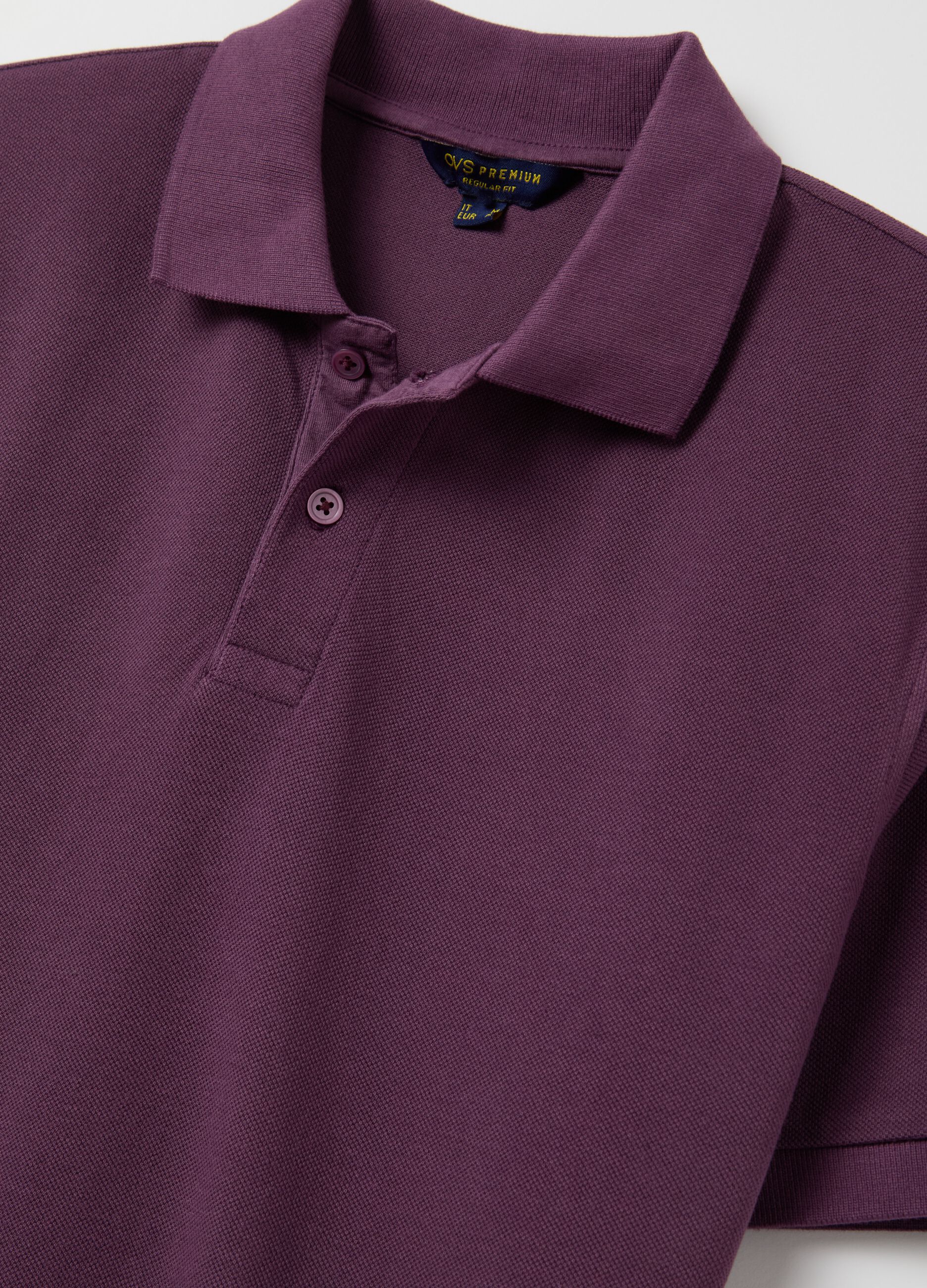 100% cotton piqué polo shirt