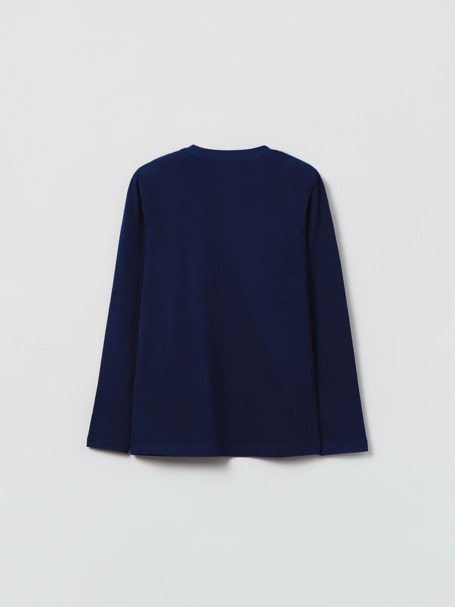 T-shirt a maniche lunghe con stampa_1