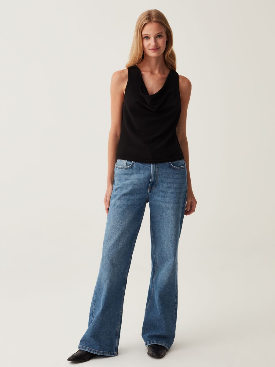 Tank top con drappeggio_1
