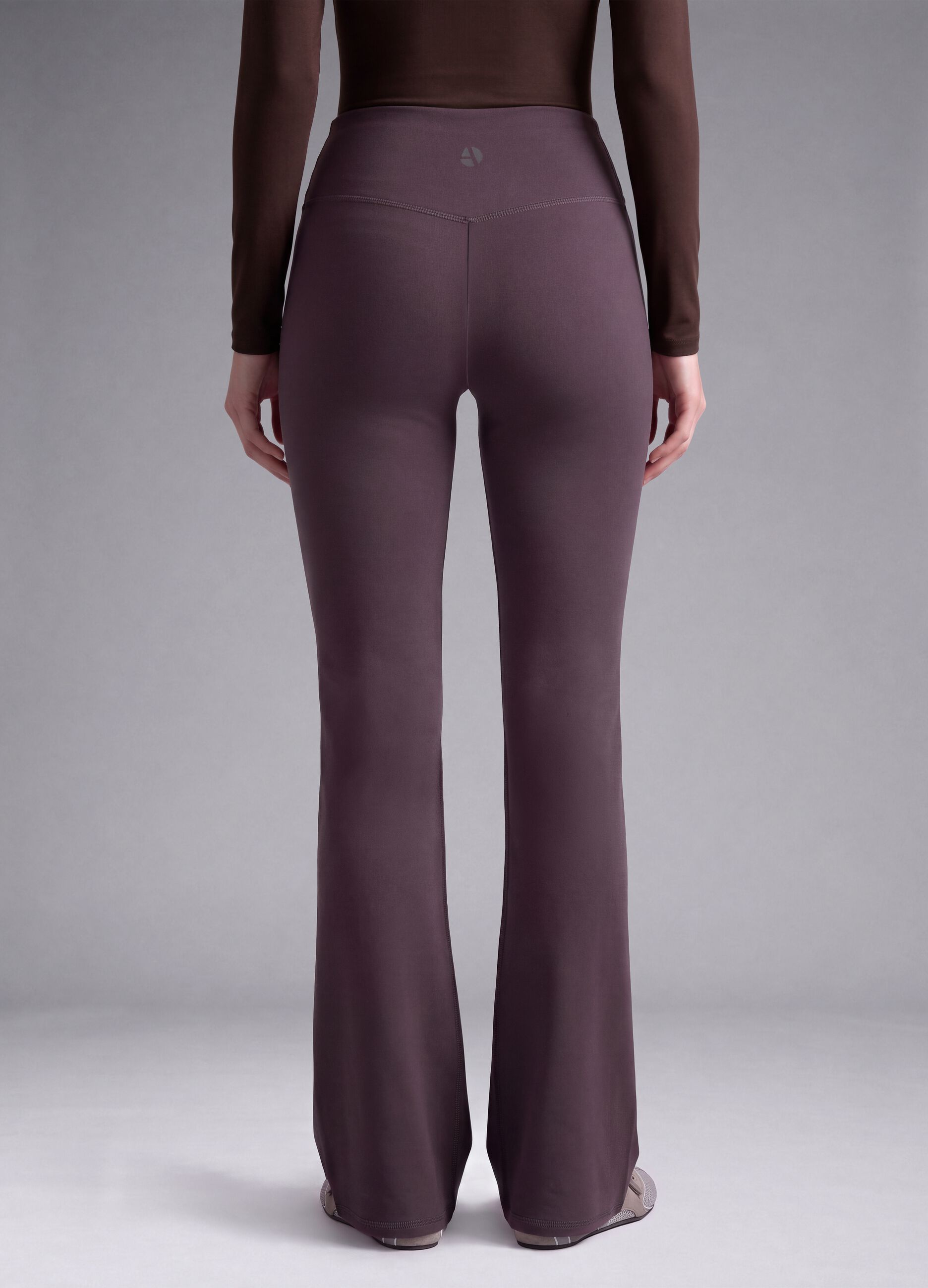 Leggings viola flare in tessuto elasticizzato traspirante ALTAVIA STUDIO
