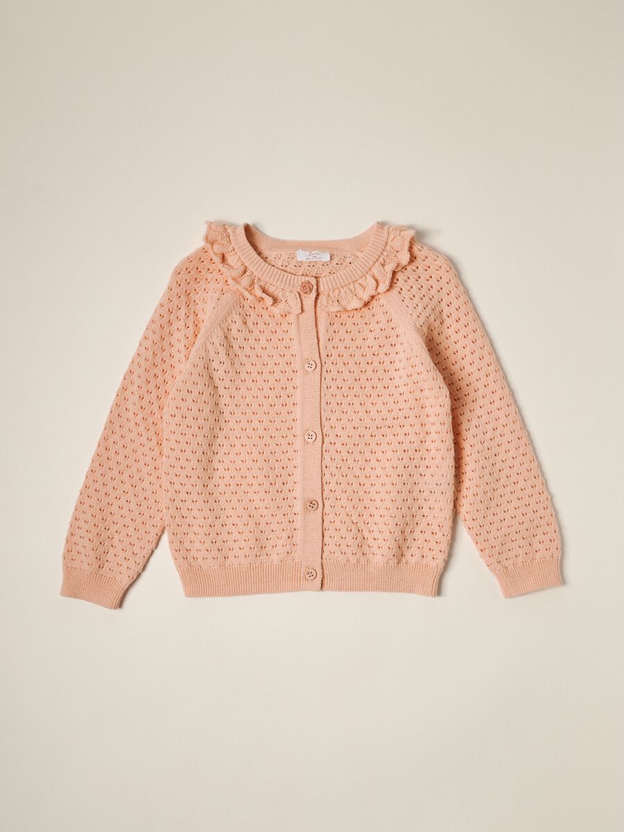 IANA newborn girl cardigan in 100% cotton_0