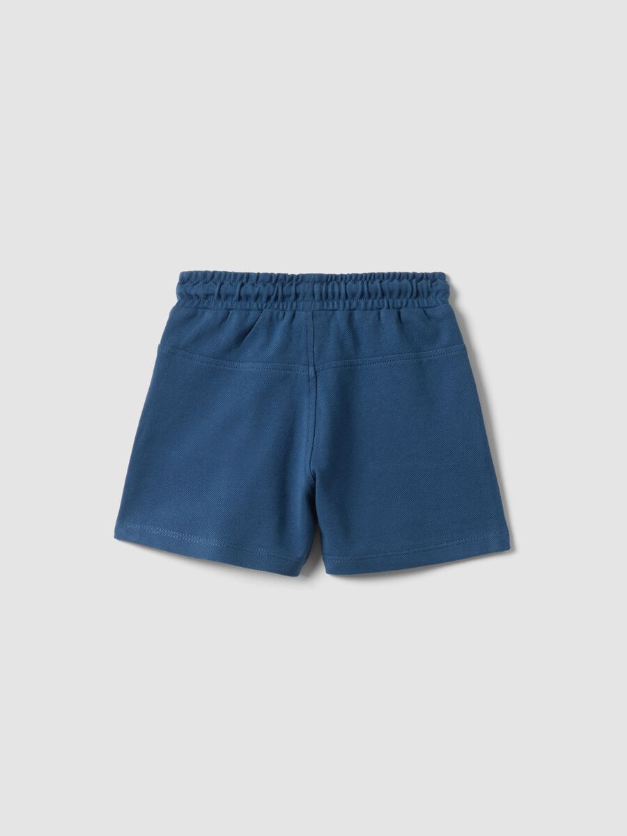 Pure Cotton Blue Shorts for Boys Regular Fit_1