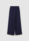 Girls' blue culotte pure cotton trousers_1