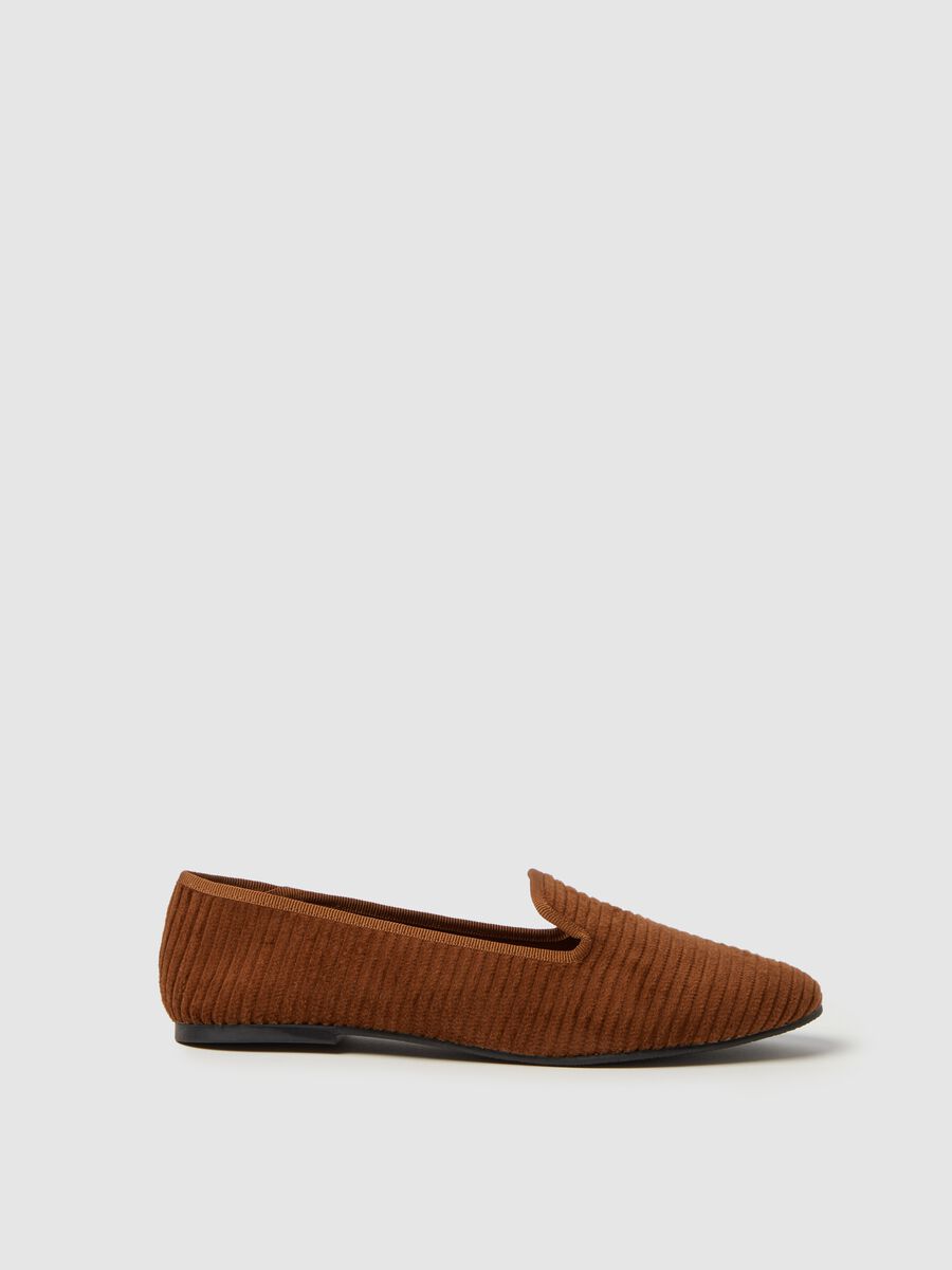 Corduroy slipper shoes_1