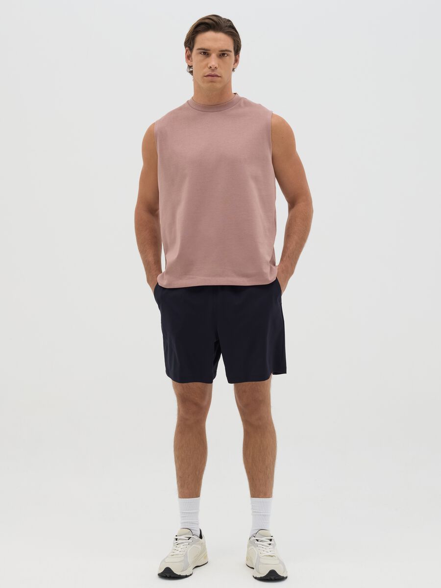 Canotta da uomo in misto cotone rosa relaxed fit_1