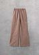 100% Linen Wide-Leg Trousers in Mocha_5