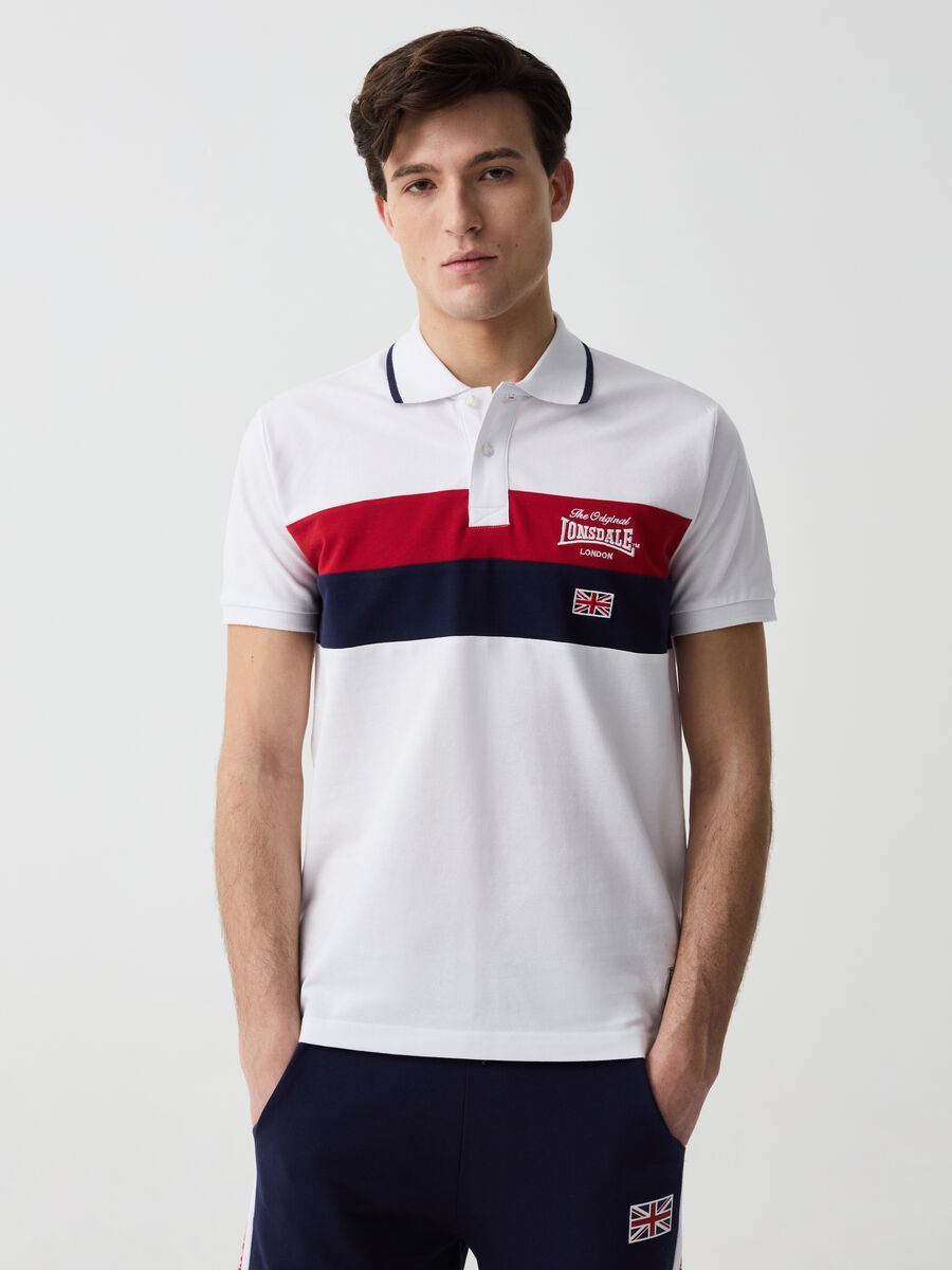 Piquet polo shirt with embroidered logo_0