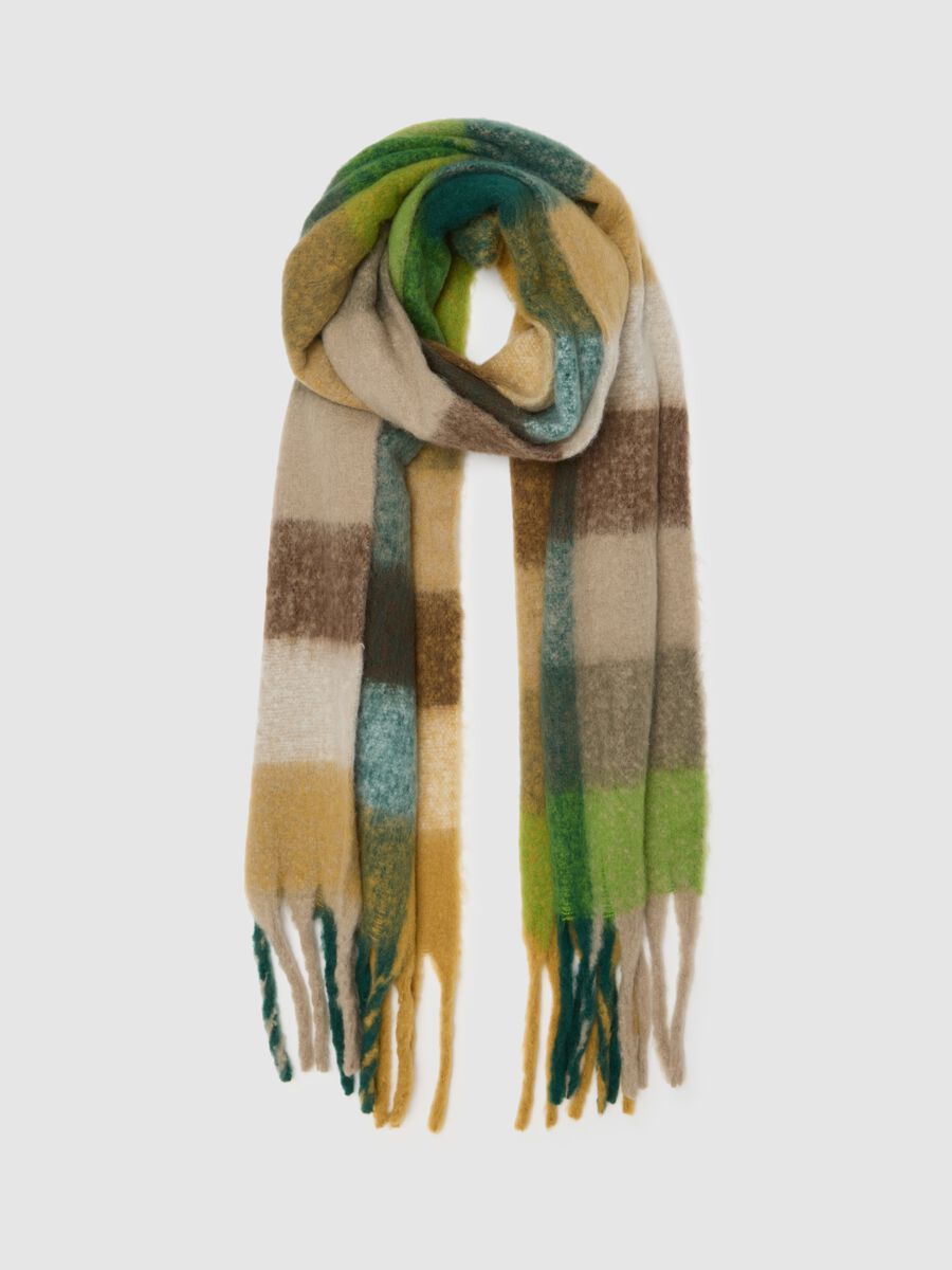 Sciarpa a quadri multicolor_0