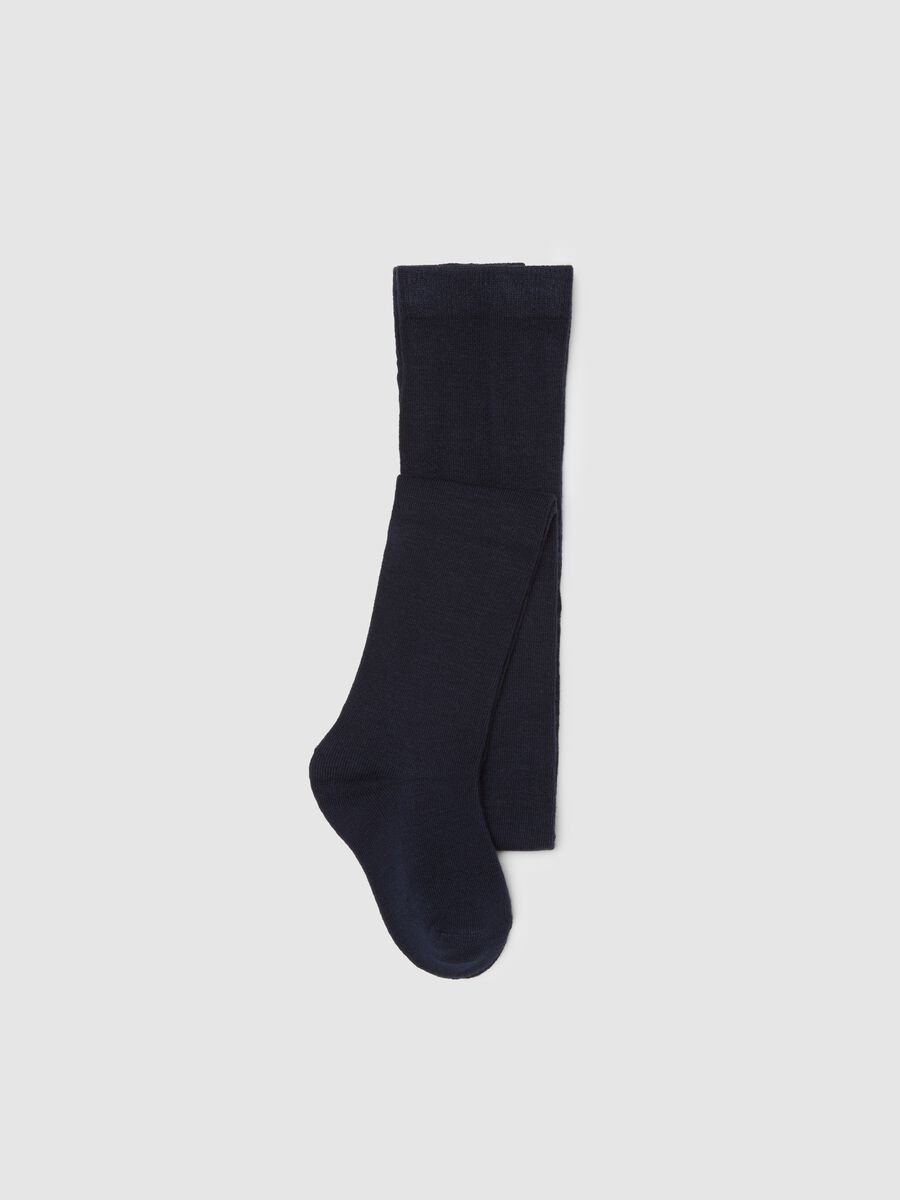 Girls' blue stretch tights_0