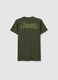 Children's green pure cotton regular fit T-shirt_4