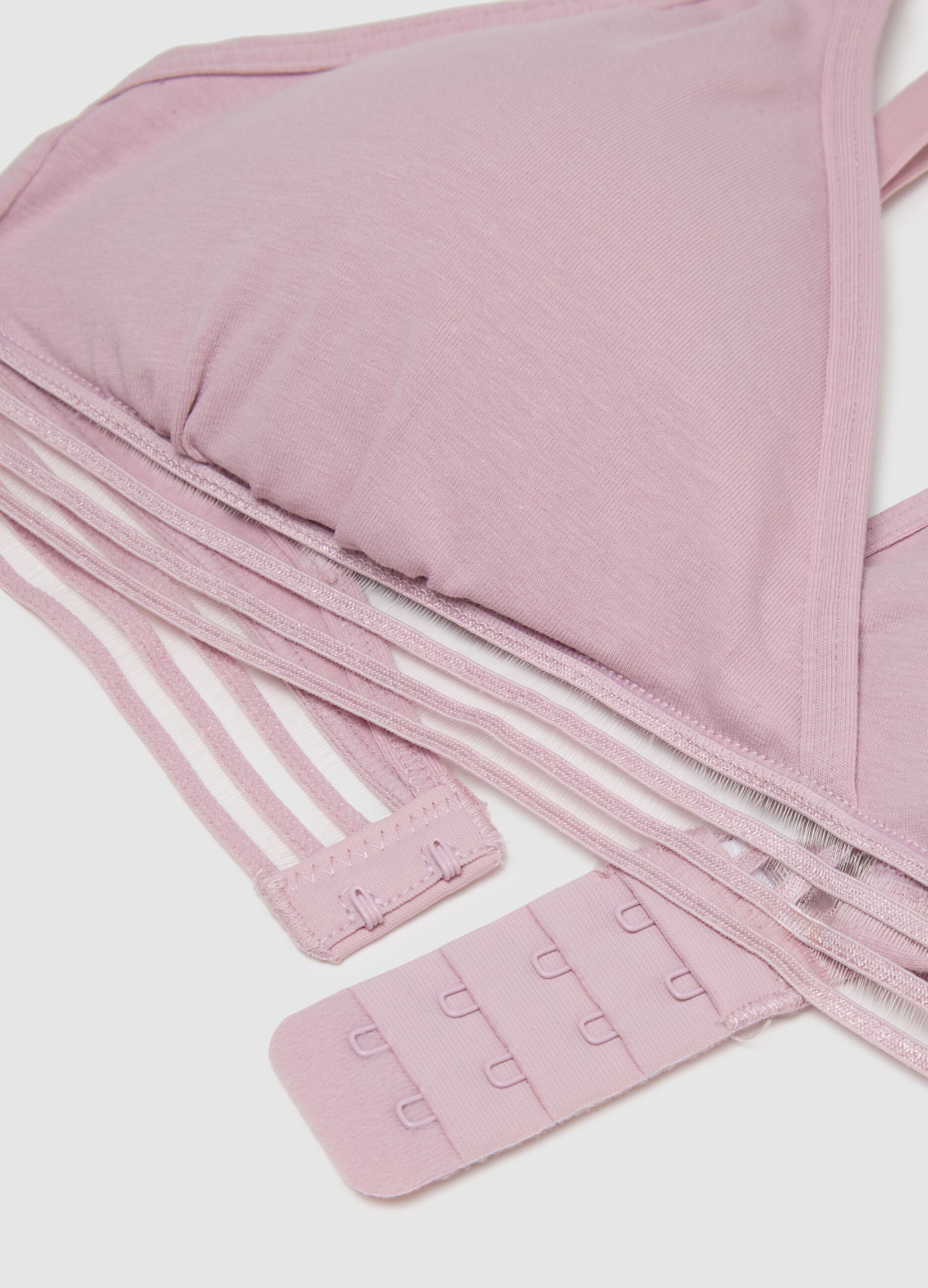 Pink Stretch Cotton Bra