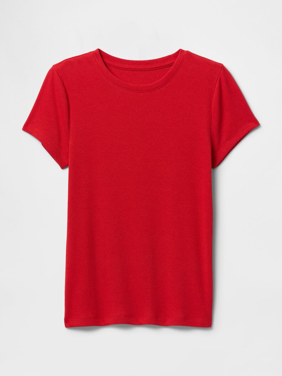 Slim-fit T-shirt in ribbed cotton_3