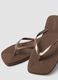Brown flip-flops with glitter straps_1