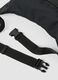 Black bum bag with adjustable belt and zip_1