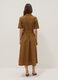 Brown pure cotton shirt dress, regular fit_3