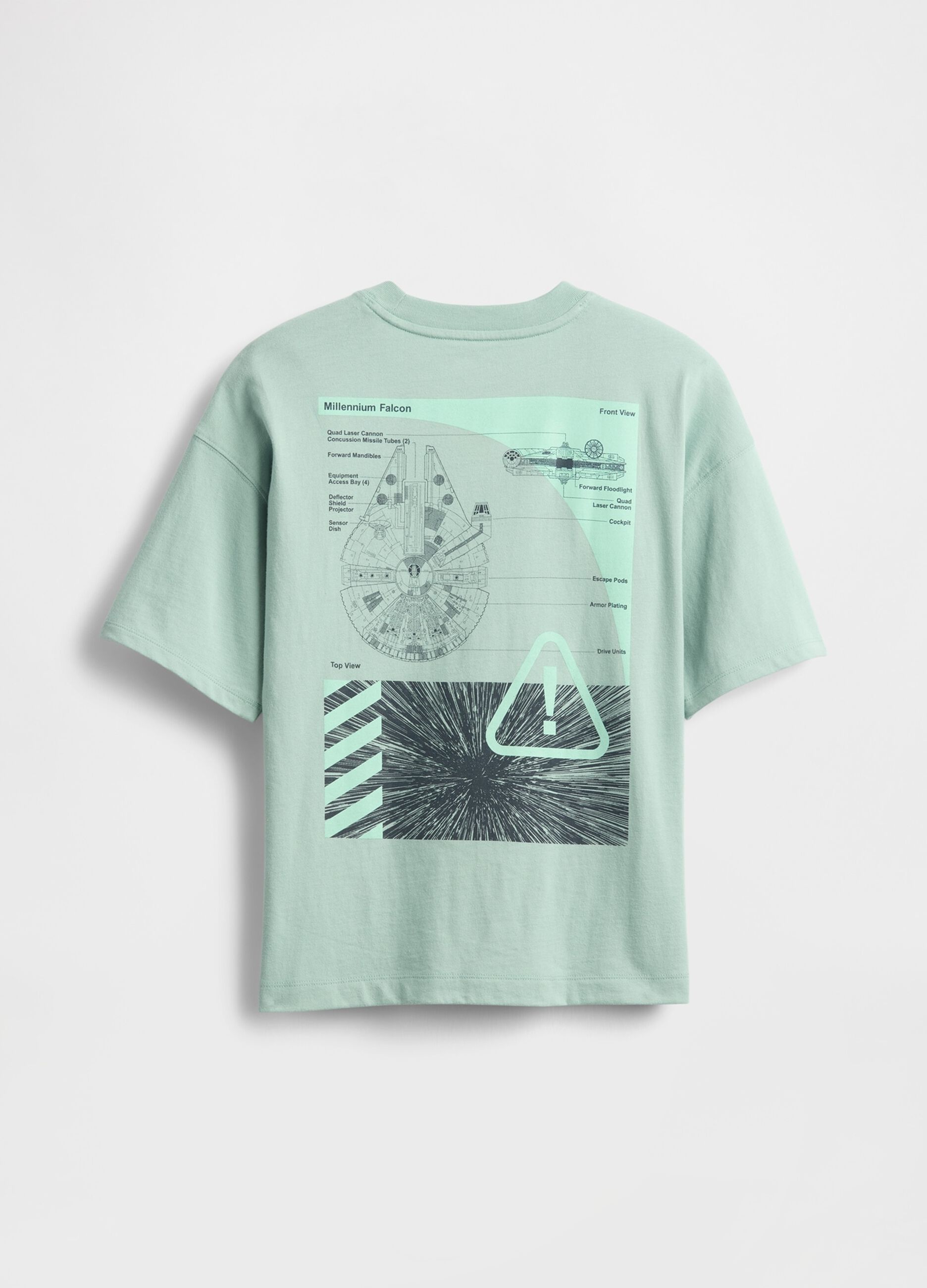 Millennium Falcon Green T-shirt