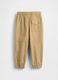 Brown trousers in pure cotton_1