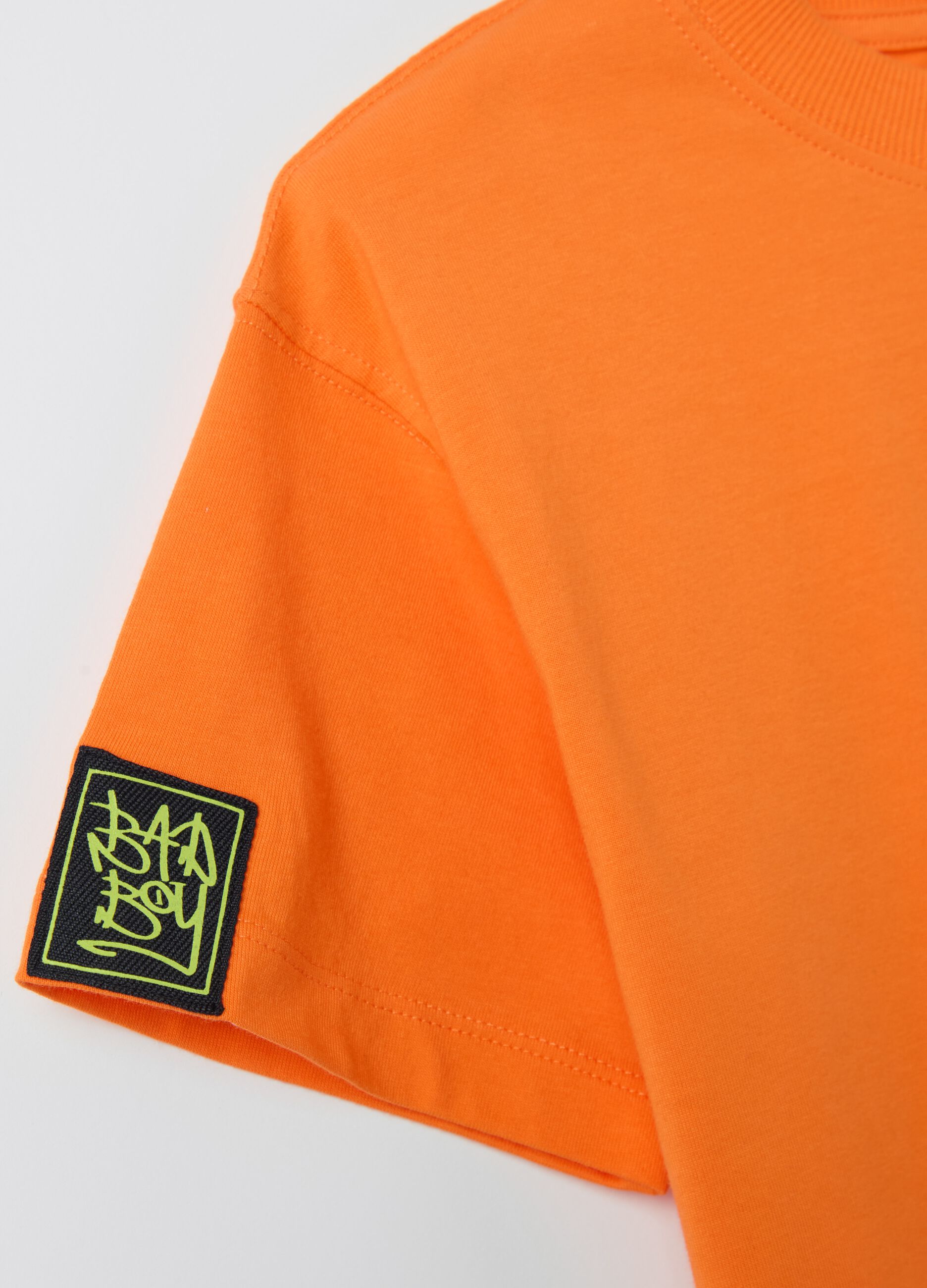 Cotton T-shirt with pocket and "Have Fun" print