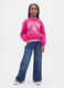 Girls' Pink Crew Neck Sweatshirt_2