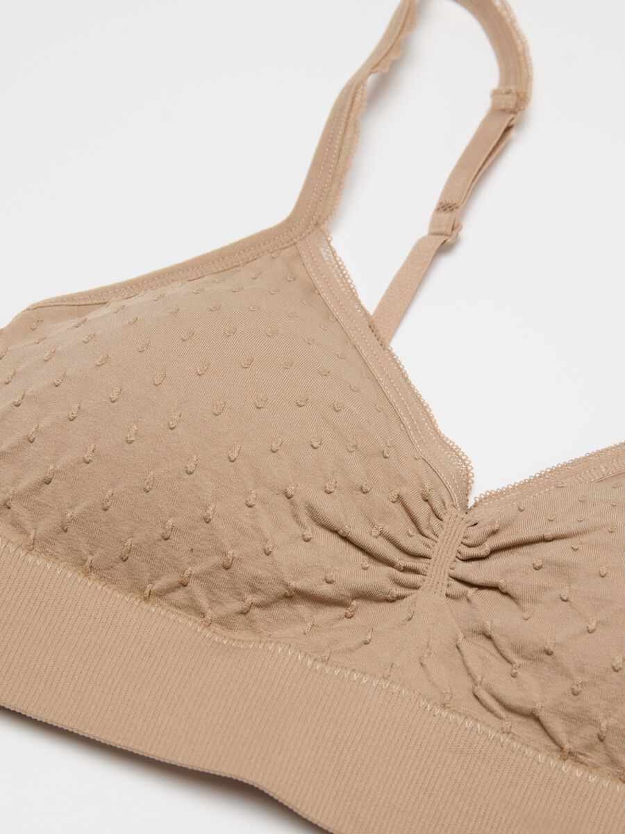 Microfibre bralette with dobby weave_5