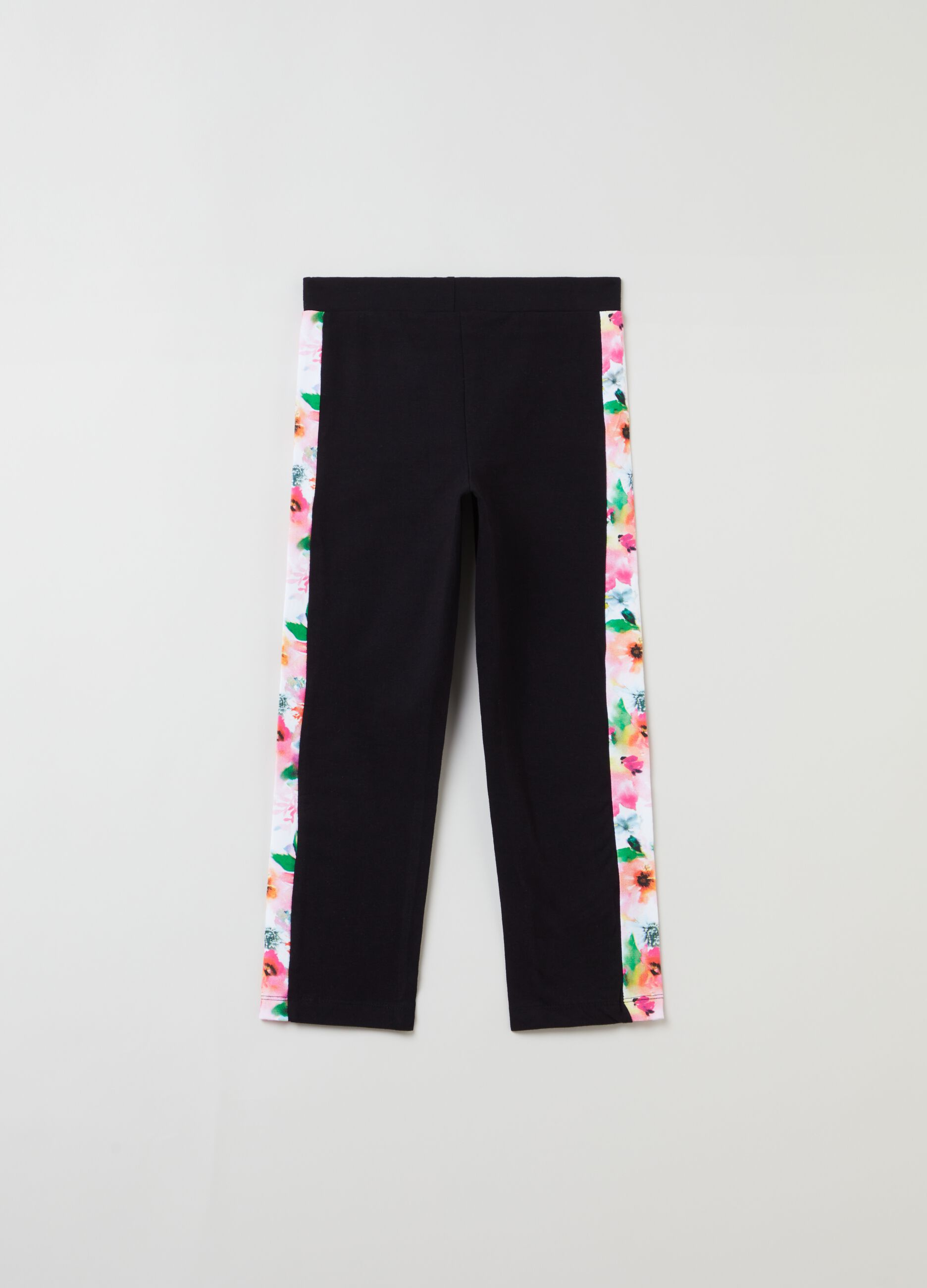 Leggings con bande floreali Everlast_1