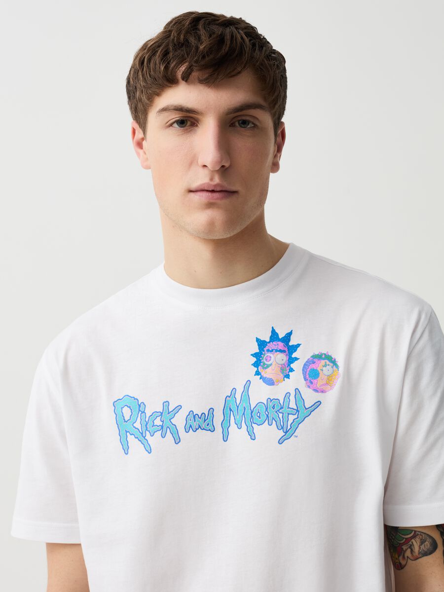 Cotton T-shirt with Rick and Morty print_1