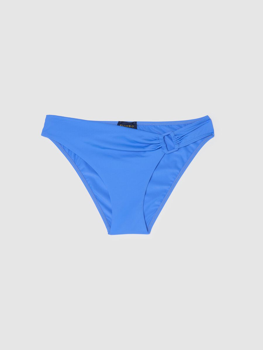 Women’s briefs in light blue stretch fabric with bow detail_4