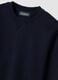 Blue crew-neck sweatshirt in cotton blend, regular fit_2